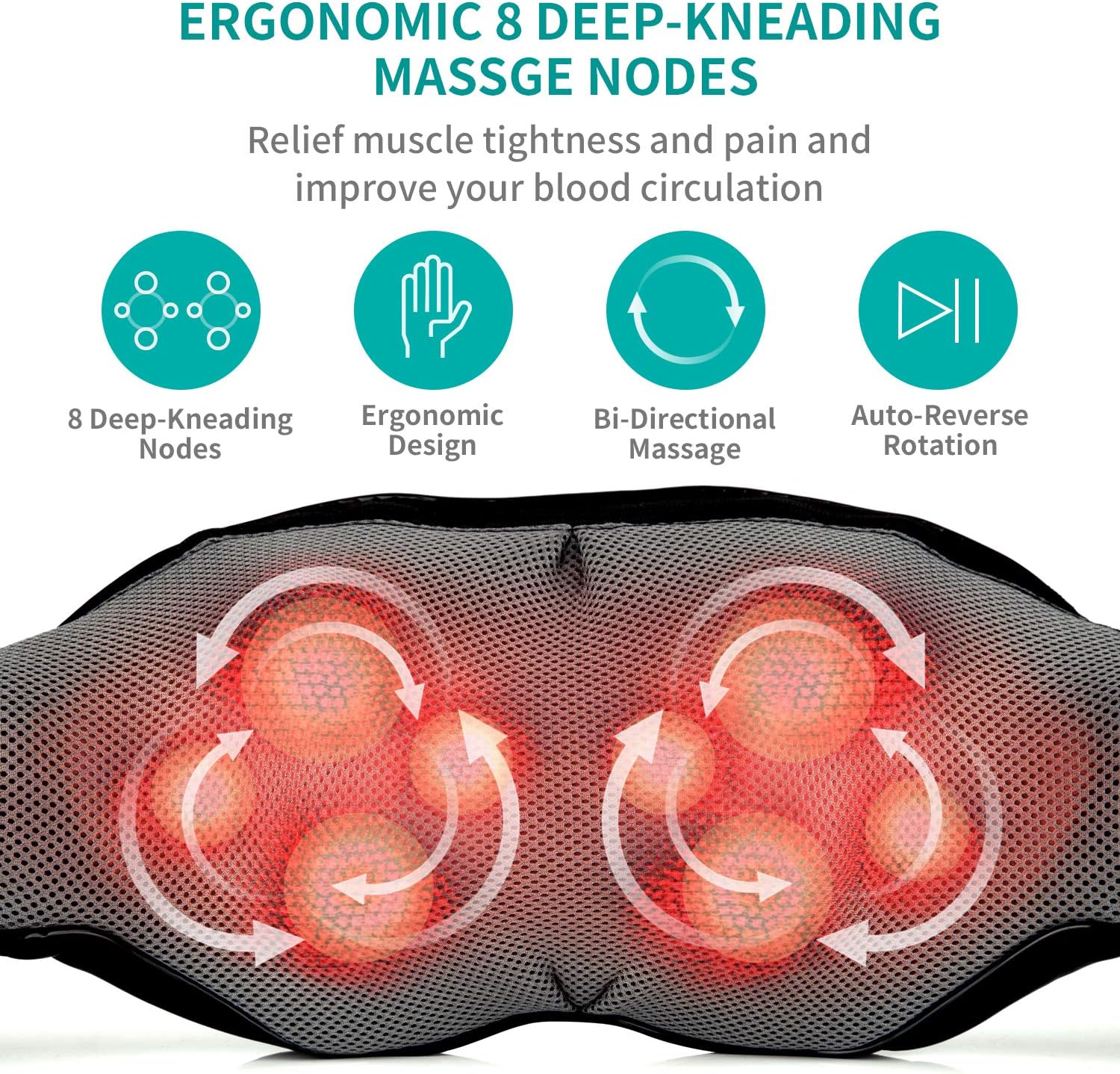 Heated Shiatsu Neck Massager
