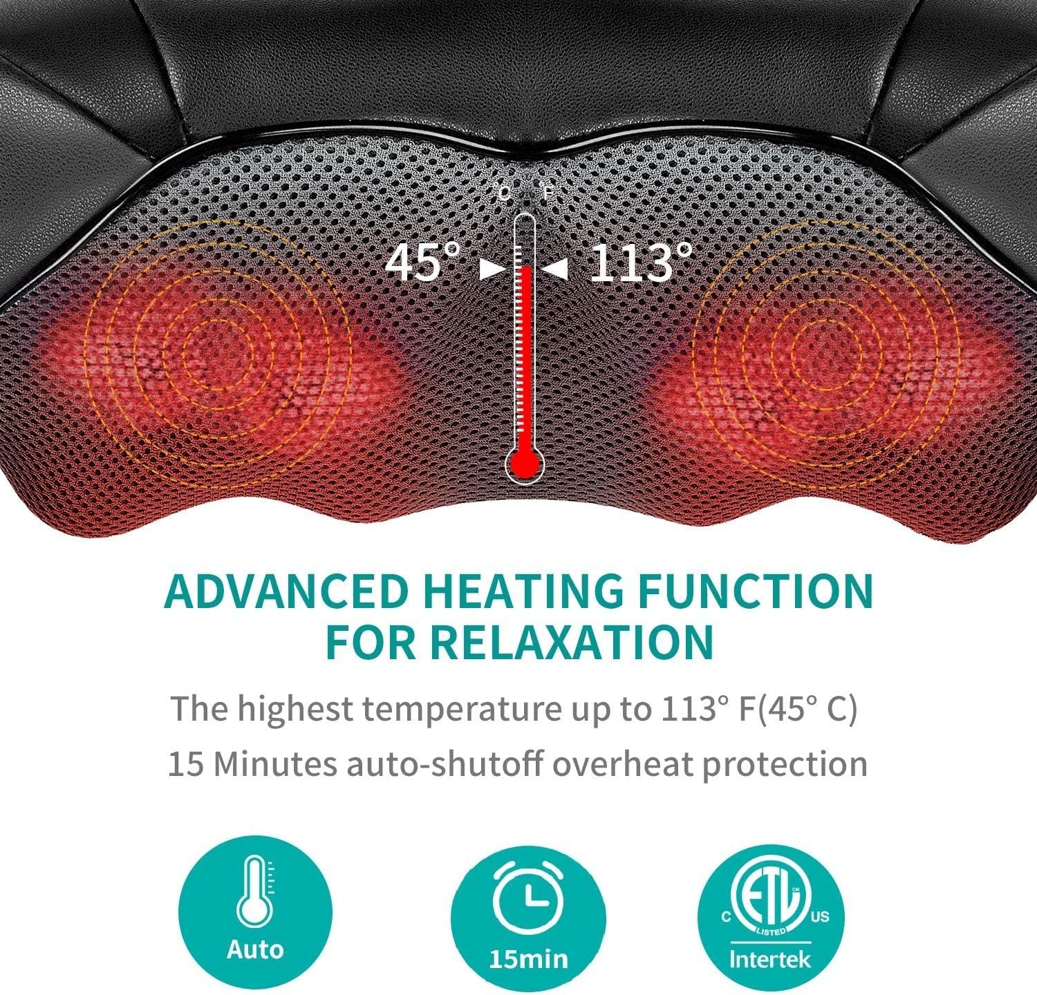 Heated Shiatsu Neck Massager